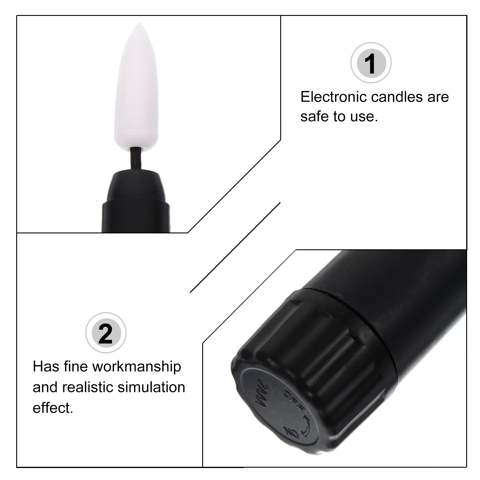 6 Pcs Long Stick Lights for Halloween Electronic Lamp LED Lanterns Wedding Decor Decorative Mini Party