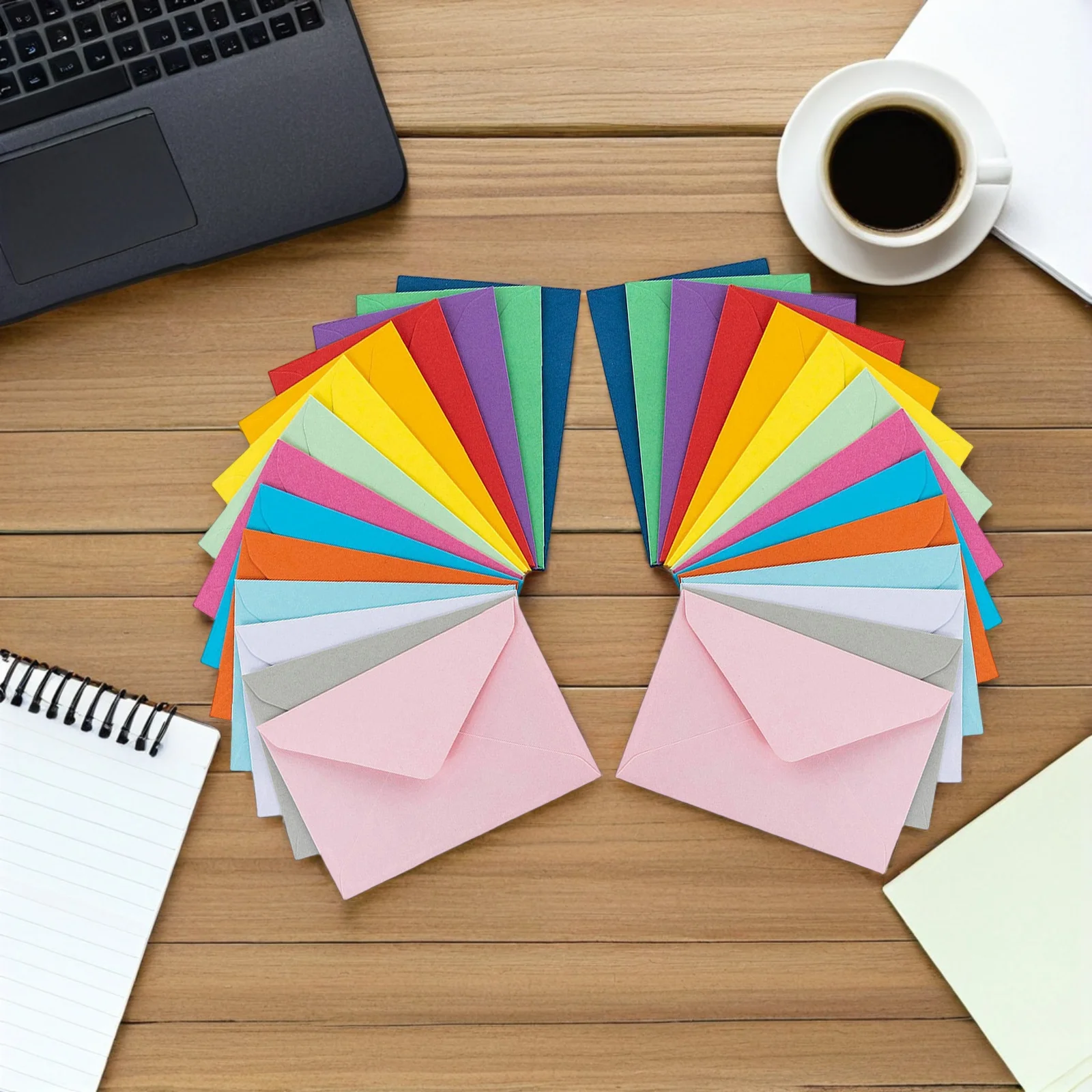 50pcs Colorful Small Envelopes Solid Color Card Pouch For Greeting Cards Letters Storage Photo Envelope Supply