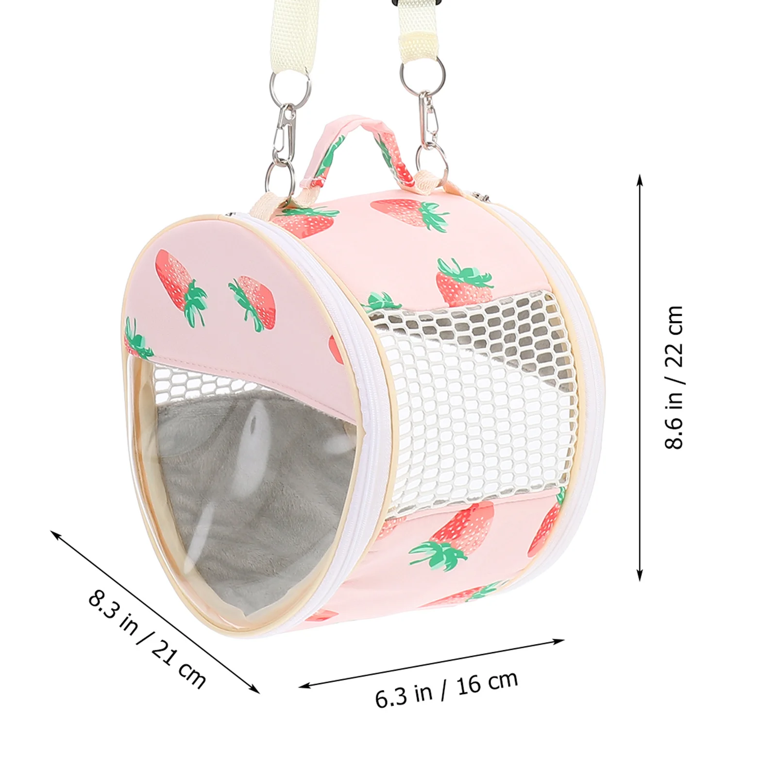 

Pet Outdoor Bag Small Animal Carrier Handheld Strap Portable Design for Maximum Convenience Travel Walk Park Observation Window