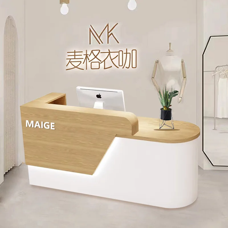 

clothing store checkout page store small log bar table hospital clinic Nakajima desk reception desk