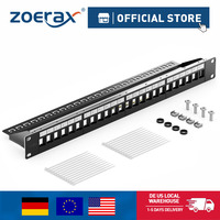 ZoeRax 24-Port RJ45 Shielded Blank Patch Panel 1U 19\