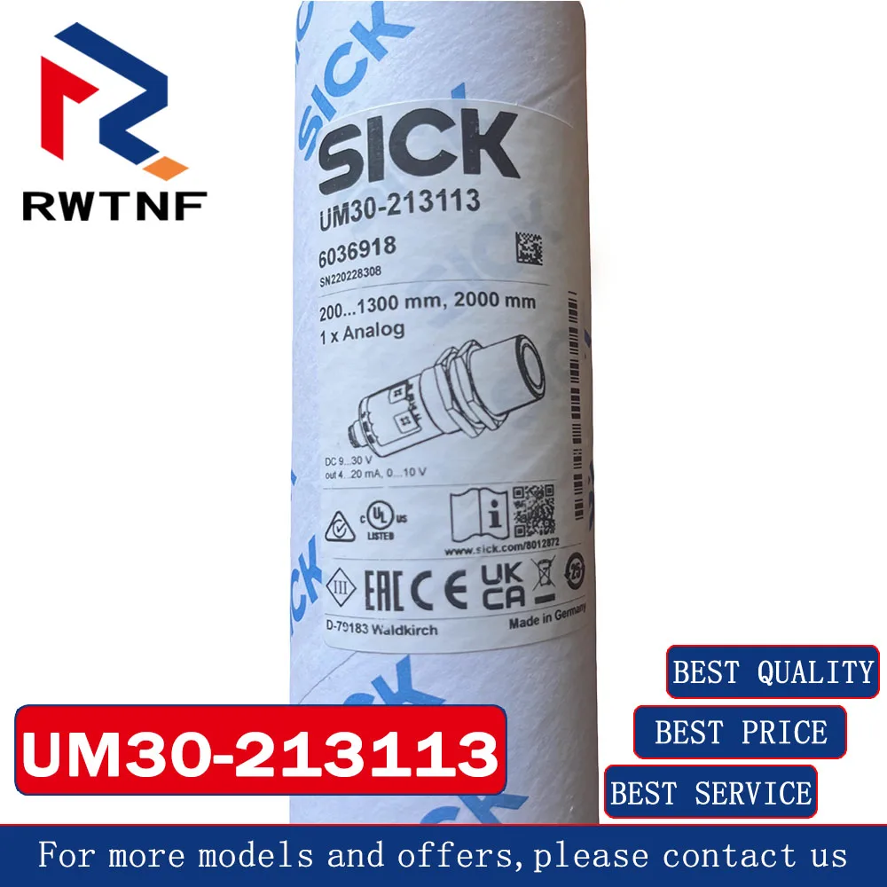 Brand New Genuine UM30-213113 SICK Ultrasonic sensor UM30-213113 6036918 Germany,100% original warehouse stock