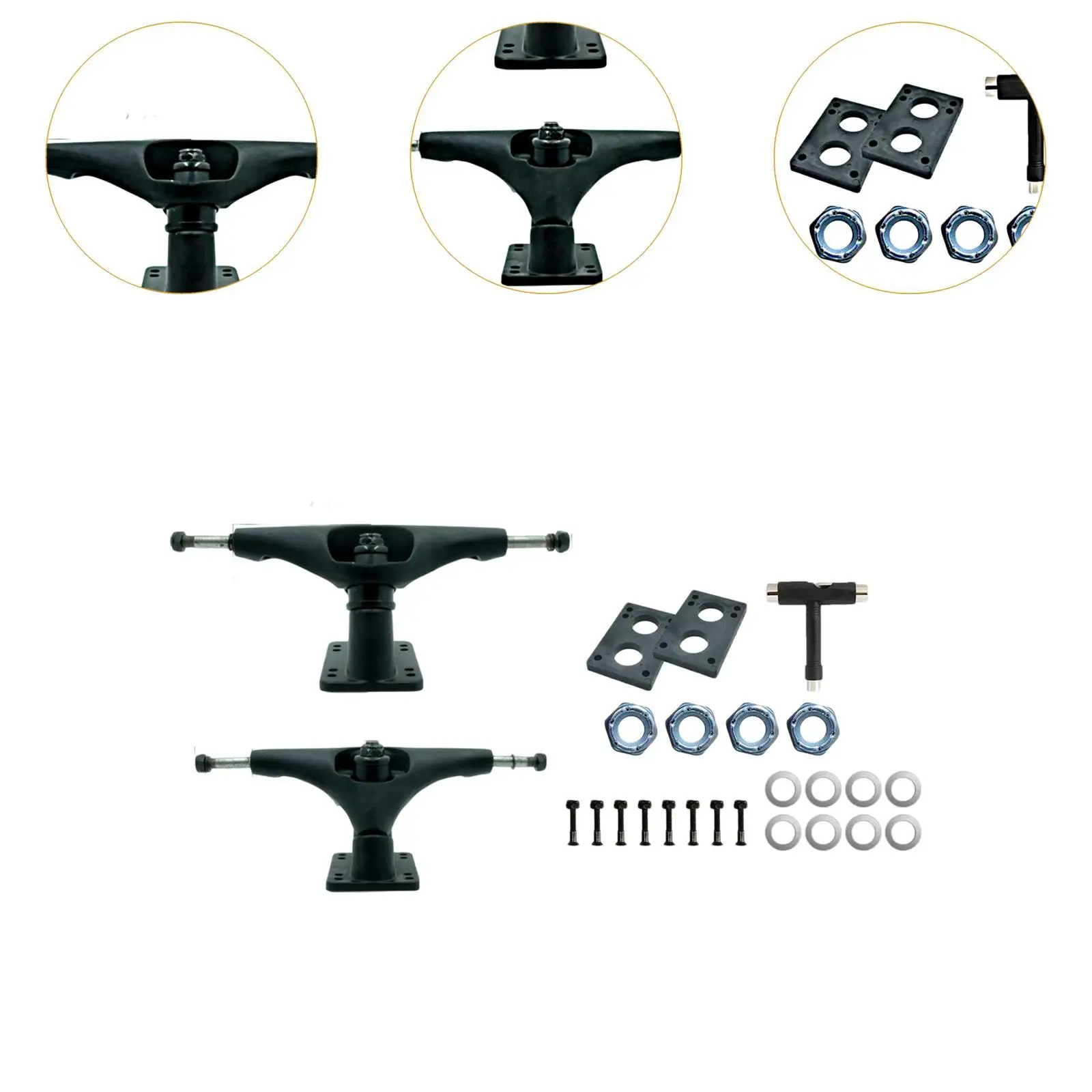 Coussinets de remplacement pour planche à roulettes, outils standard, base de pont, roues, accessoires