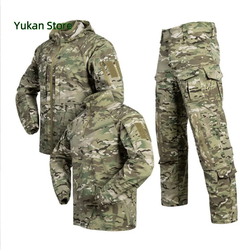 

L5.0 быстросохнущий костюм лягушки из трех частей, камуфляжный тактический тренировочный костюм с защитой от брызг, комплект