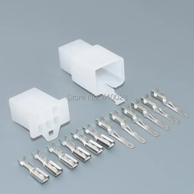 shhworldsea 10/50/100sets 6 Way 2.8mm male female Mini Connector Kit Pin Connectors