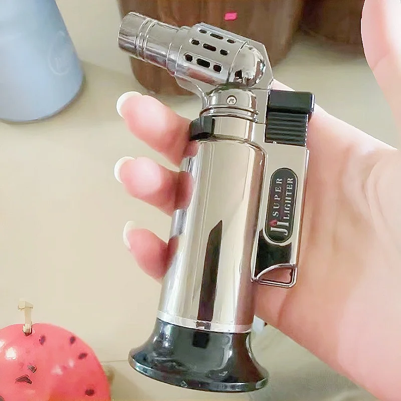 

Portable Metal Windproof Turbo Gas Lighters Smoking Accessories Kitchen Cooking Jewelry Welding Men Cigarettes Lighters Gadgets