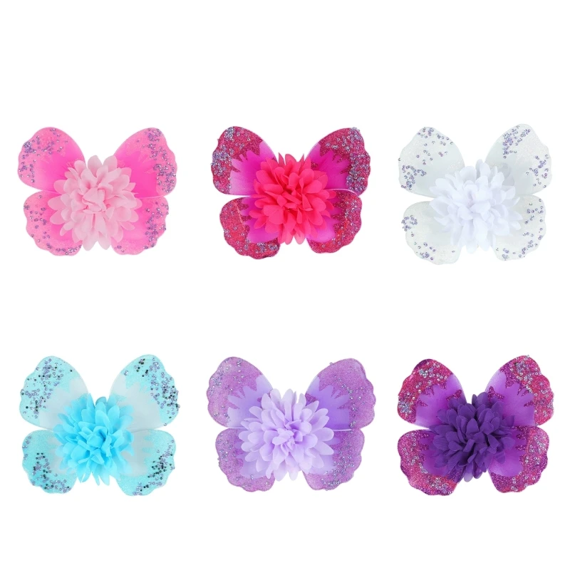 

N80C Butterfly Inspired Newborn Photography Item Lovely Flower Shaped Wing Props Baby Photoshoots for Beautiful Moments