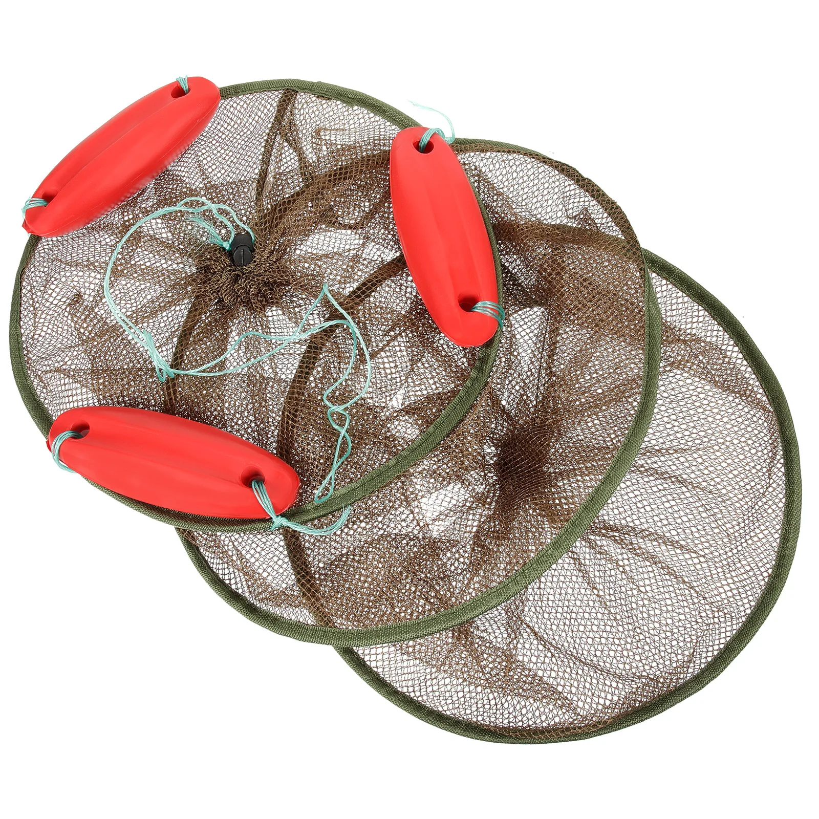 

Coffee Fish Guard Small Fishing Net Pond Drawstring Folding Netting Flotable