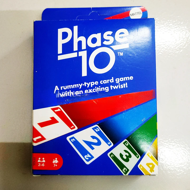 Mattel Games UNO Phase 10 Card Game,challenging and exciting rummy style game suitable for families, adults, and children