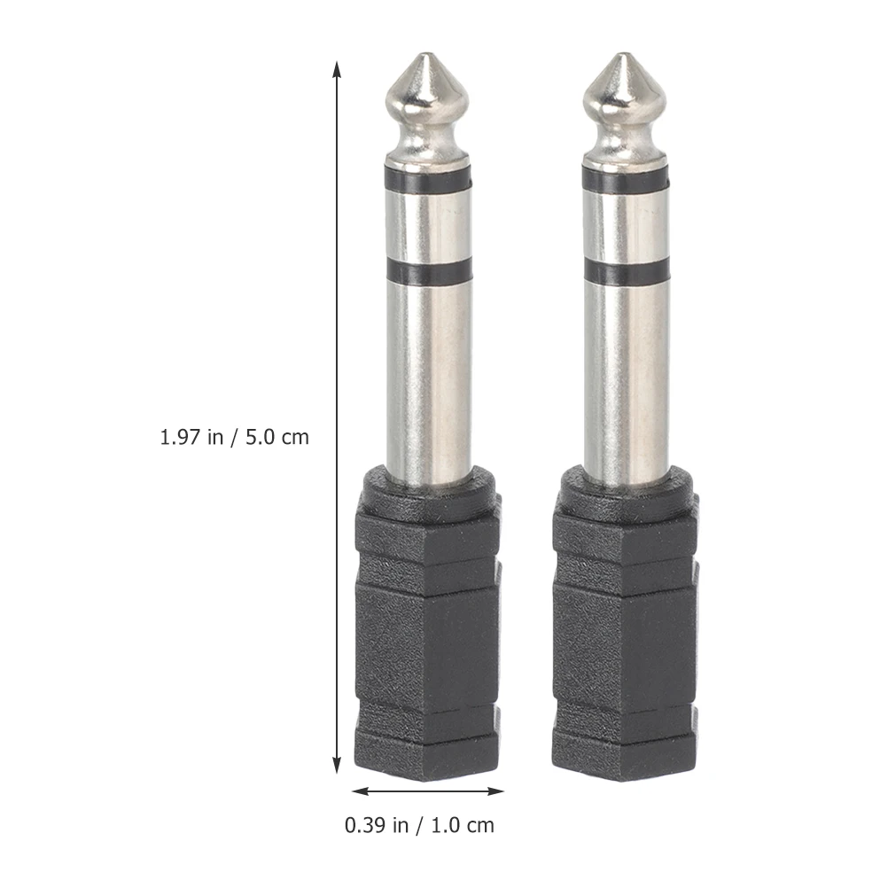 

2 Pcs Audio Adapter Fine Craftsmanship Equipment Conversion Interface Connector Adapters and Connectors Rubber Cable