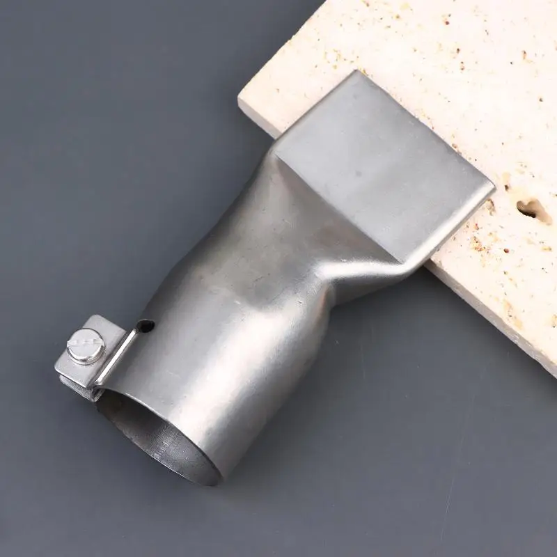 

40MM Flat Nozzle Stainless Steel Hot Air Welding Nozzle For Supplies Accessories Convenient Installation Stable Performance