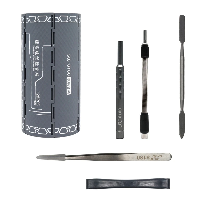 

K1KA Precision Screwdriver Set Laptop Tool Kit 128 in 1 Professional Computer Screwdrivers Repair Kit for Phone Laptop Glass