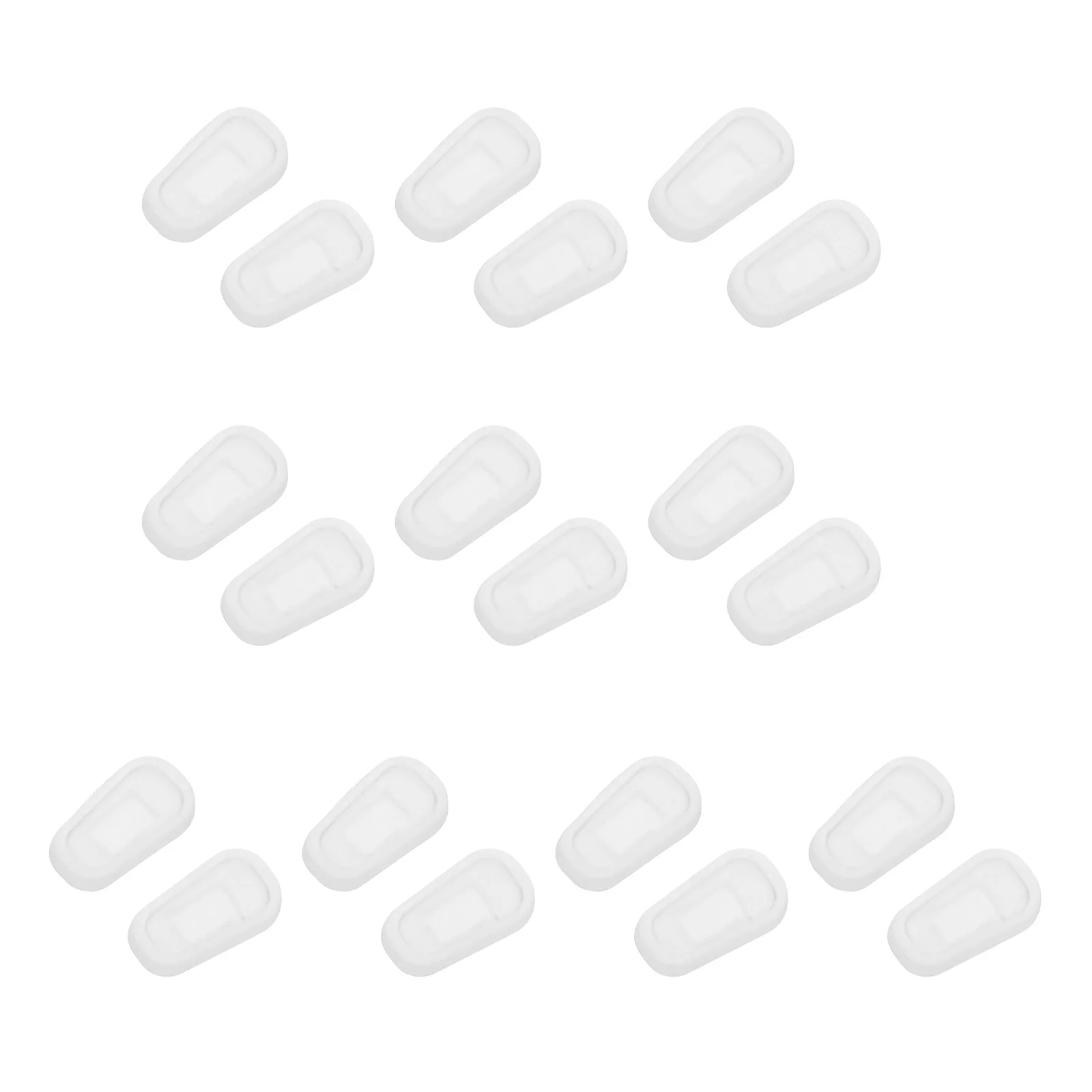 10 Pairs Silicone Nose Pads Cushions Glasses Non-slip for Comfortable Accessories Frame Supplies