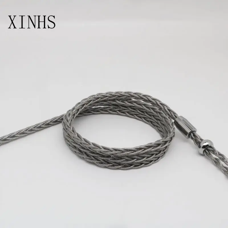 XINHS 8-Cores  Graphene Upgrade Wire  LITZ Structure Single Crystal Copper Plated Silver + Graphene Earphone Upgrade Cable