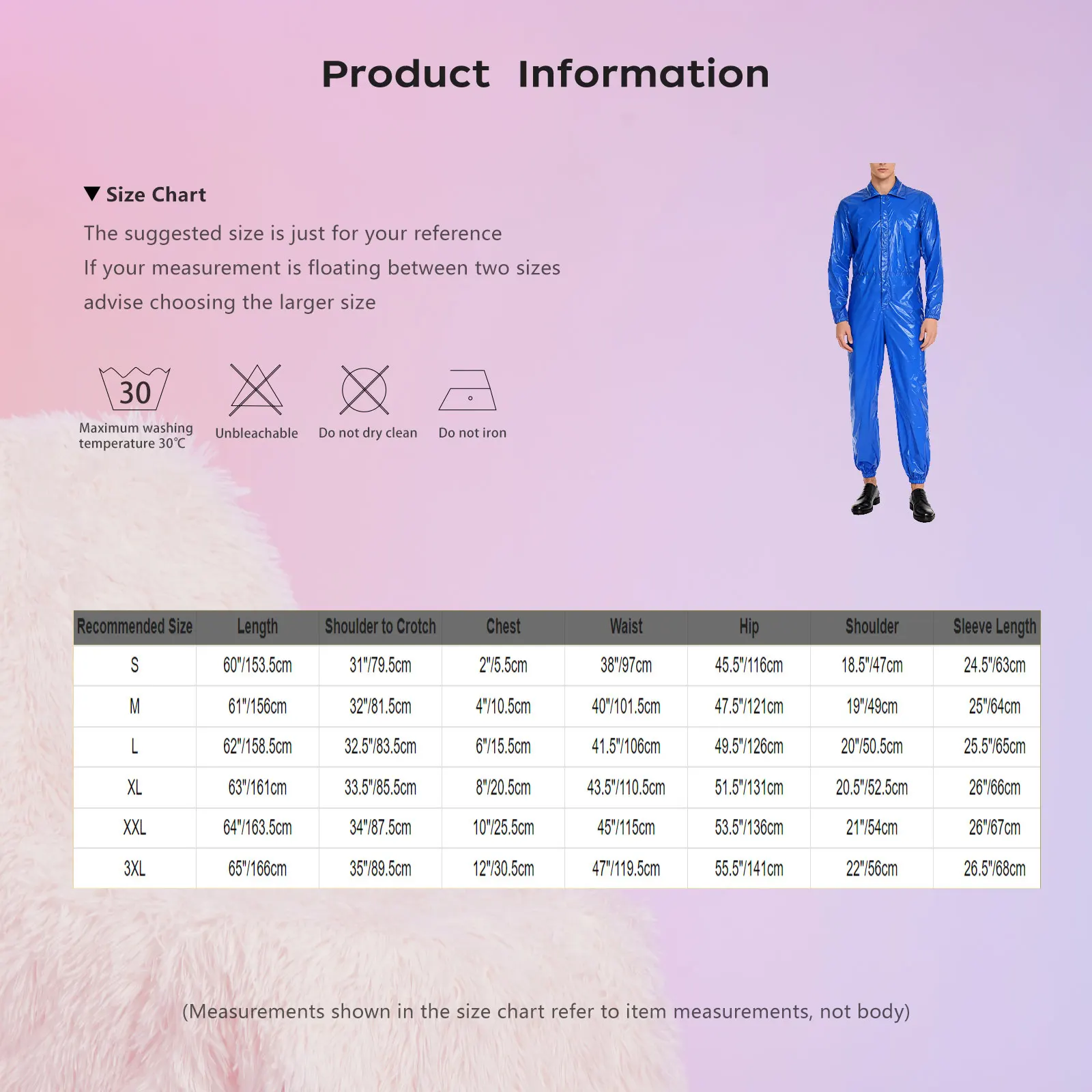 الرجال مقاومة للماء المآزر كامل الجسم بذلة عامل موحدة بدوره إلى أسفل طوق كم طويل مرونة الظهر الخصر سستة السروال القصير