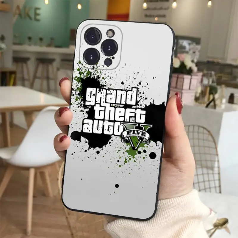 Rockstar Gta 5 Grand Phone Case Silicone Soft for iphone 14 13 12 11 Pro Mini XS MAX 8 7 6 Plus X XS XR Cover