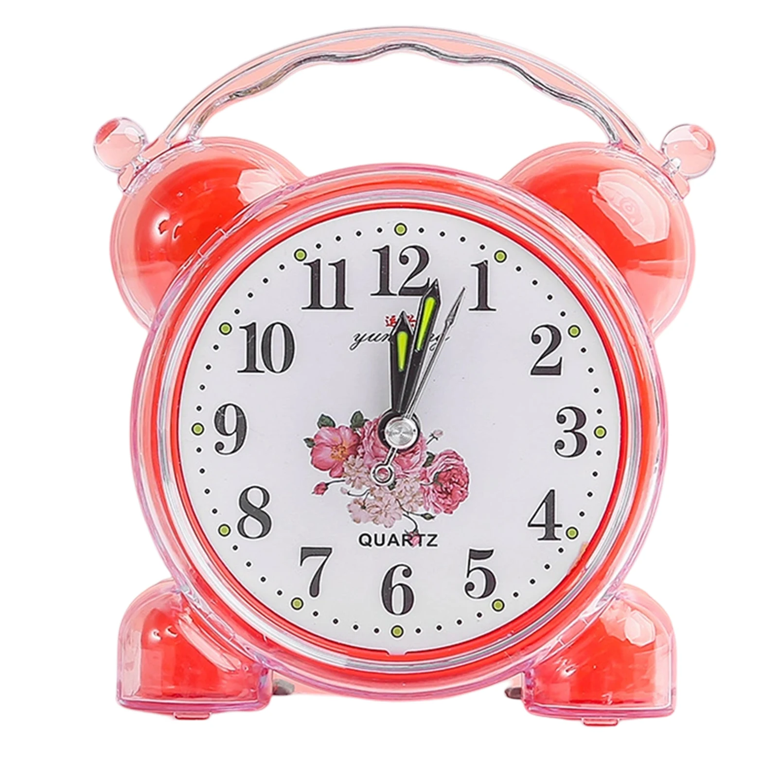 High Qulity Practical Brand New Alarm Clock Cute Yellow/Red/Blue/Pink/Orange 11.6x10.2cm Bedside Desk Convenient