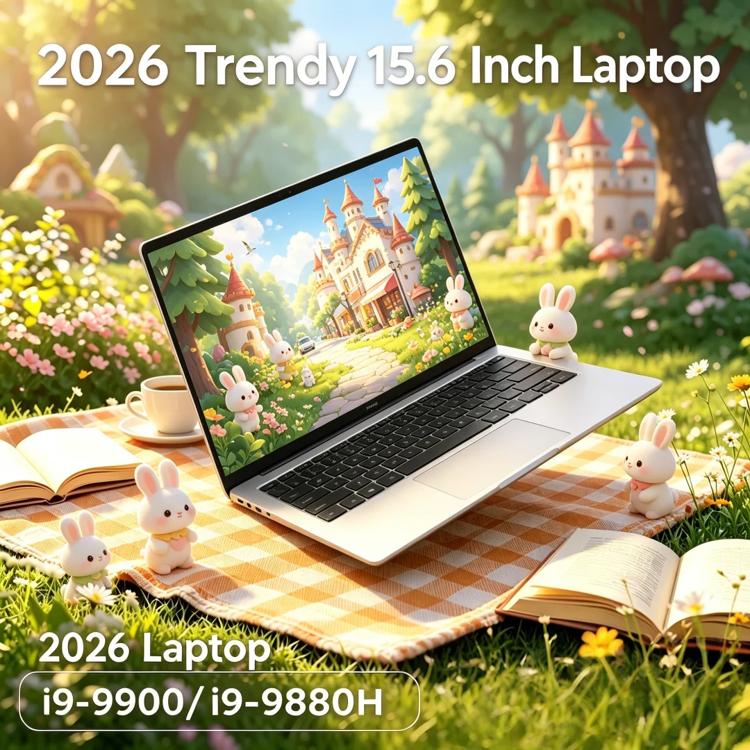 2026new 15.6 Inch FHD Ethereal Ultrathin Laptop i9-9900/i9-9880H Win11 DDR4 16GB/32GB SSD Numinal Intercontinental Strategist