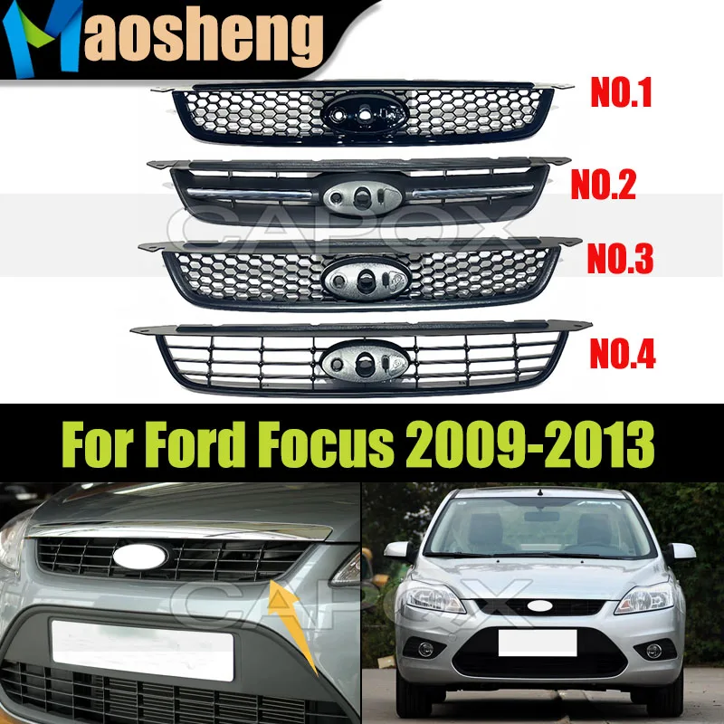 

Решетка радиатора капота переднего бампера автомобиля для Ford Focus 2009 2010 2011 2012 2013, сетчатая решетка переднего бампера автомобиля