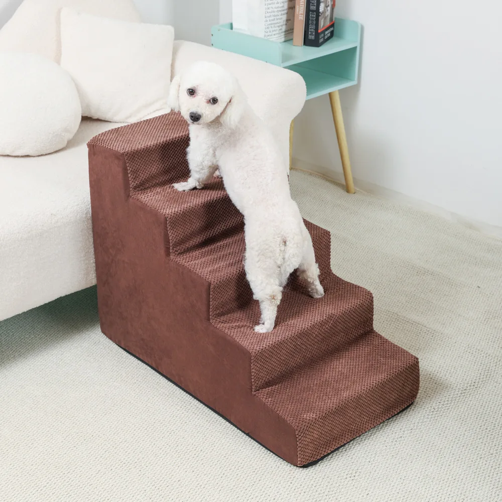 

New Pet Staircase Sofa Bed Sponge Steps Dog And Universal Stairs Detachable And Waable Pet Ladder Home Comfortable Nest