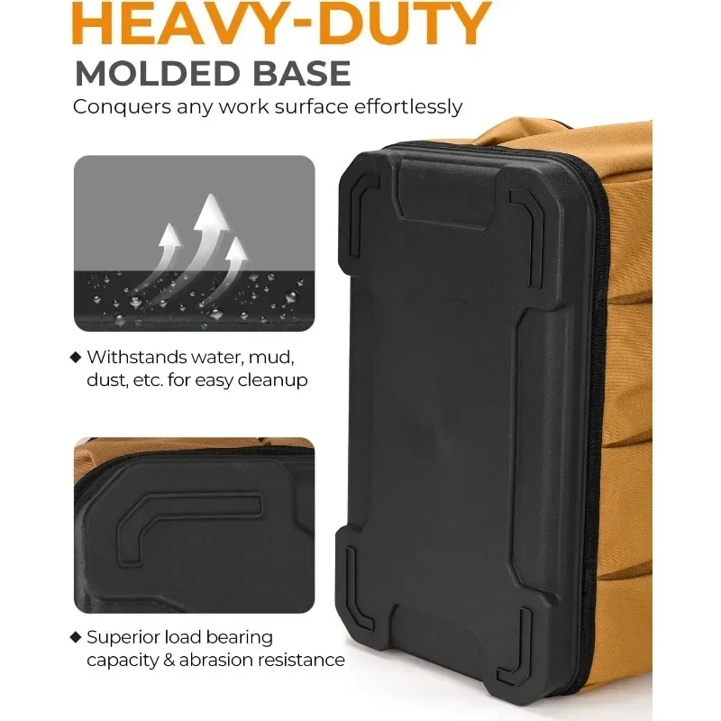 Popular. حقيبة أدوات واسعة الفم مقاس 16 بوصة، منظم حقيبة أدوات شديدة التحمل، حقائب كبيرة للرجال والنساء مع مصبوب مقاوم للماء B #6