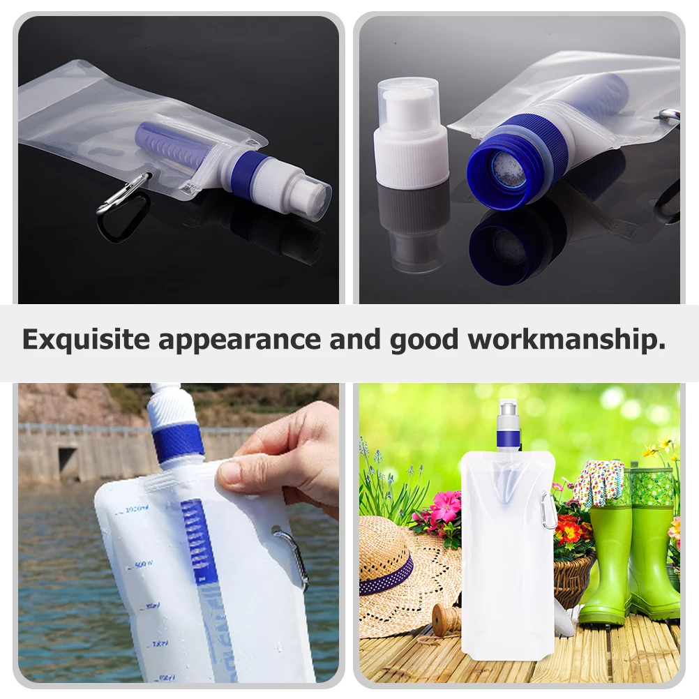 

Lightweight Durable Foldable Portable Pouch Large Capacity Outdoor Filter Bag Reusable Water Container Camping Hiking Accessory