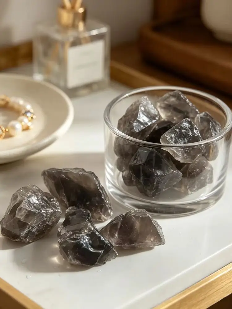AliExpress NONE Natural Smoky Quartz Healing Crystal Stone Home Decoration Stone Gravel Minerals and Stones Rough Specimen Fish Tank Aquarium