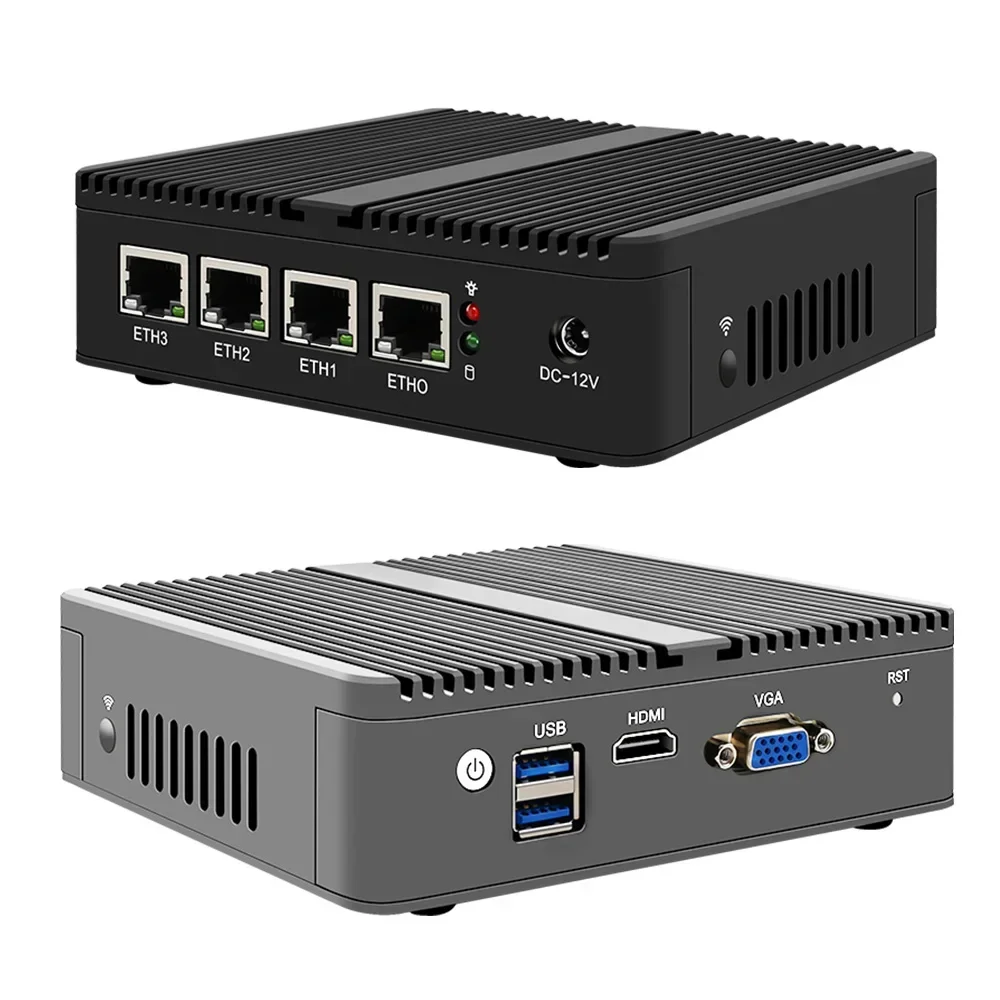 Lake Cele-ron N5105  Fanless Mini PC Opensense Router 4*Lan 2.5G I225  Ethernet 2*DDR4 Firewall Appliance pfSense ESXIsell well