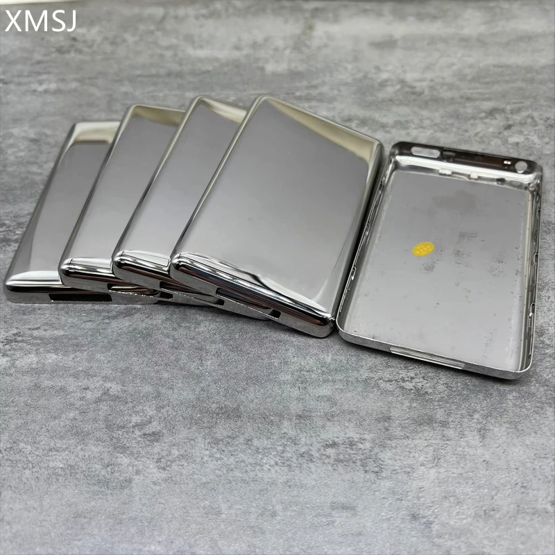 5pcs silver metal back housing cover case shell for iPod 5th video 30gb 60gb 80gb 6th 7th classic 80gb 120gb 160gb thin thick