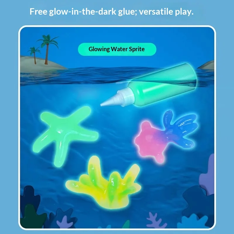 Crianças artesanais diy artesanato pintura adesivos montessori educação origami magia elfos de água kit conjunto brinquedos presente das crianças artesanato