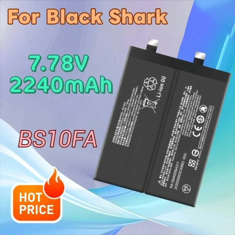 

Аккумулятор для мобильного телефона BS10FA 7,78 В, 2240 мАч для Black Shark 5 5RS 5Pro PAR-A0/KTUS-A0 KSR-A0
