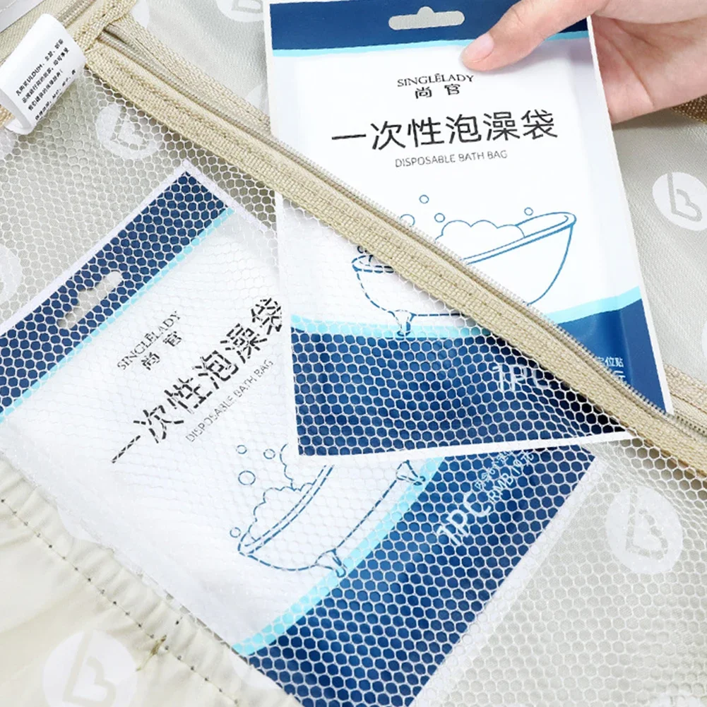 

Сумка для ванны Одноразовая сумка для ванны Ванна Очень толстый материал HDPE Высокая термостойкость Дорожное использование Высокое качество