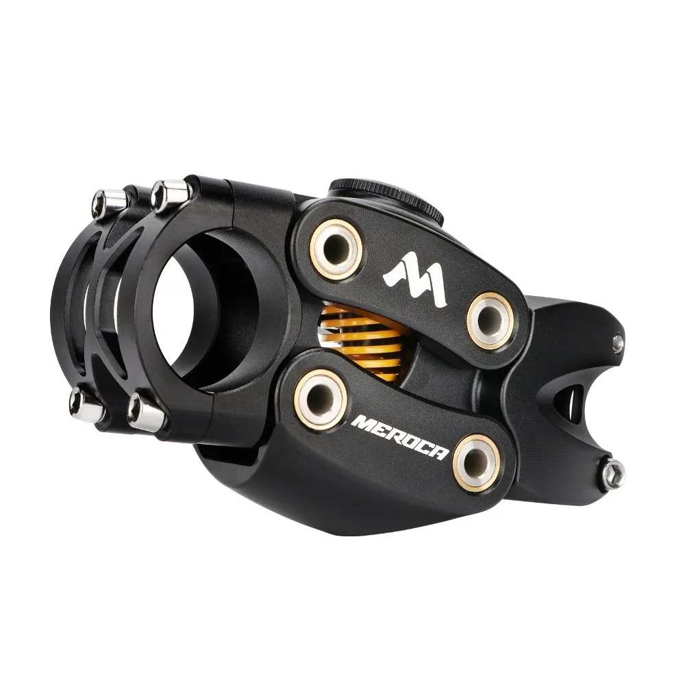 

Амортизирующий вынос руля MEROCA, 90 мм, вынос руля с четырьмя звеньями, вынос велосипедной подвески, амортизирующий алюминиевый сплав