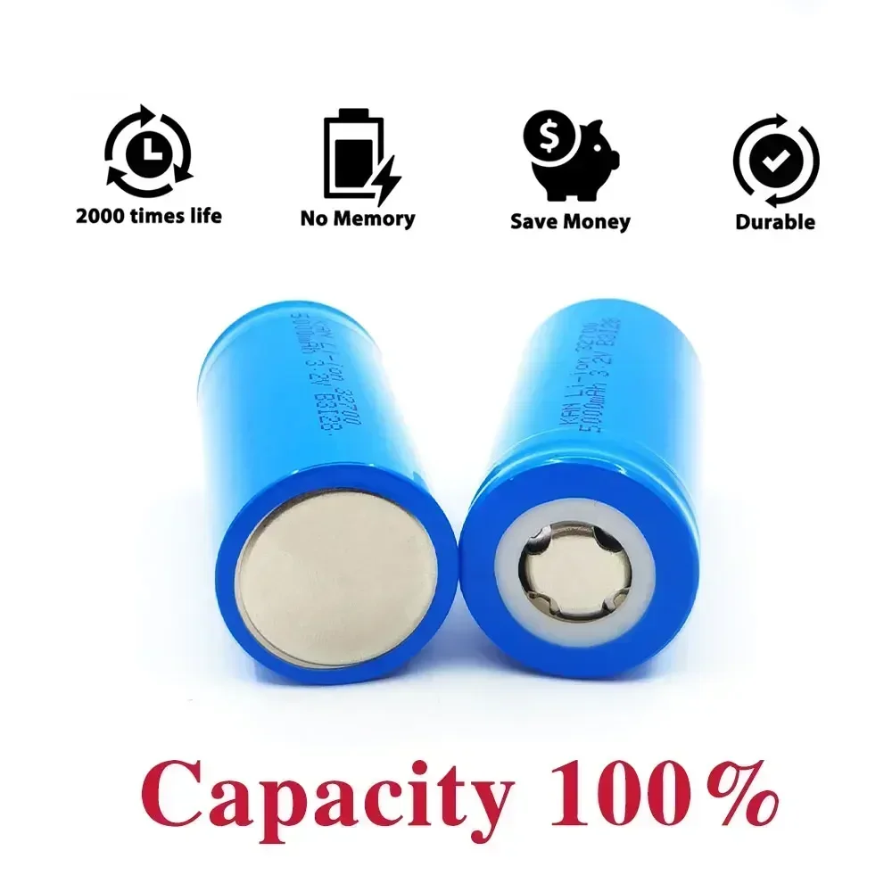 5000mAh  32700 100% Original 3.2V Lifepo4 Rechargeable Battery, Professional Lithium Iron Phosphate Power Battery 5ah