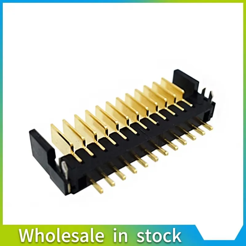 5/20pcs 12Pin laptop battery connector pitch 2.0mm female and male plug 180 degree bend foot PCB Motherboard Repair Part