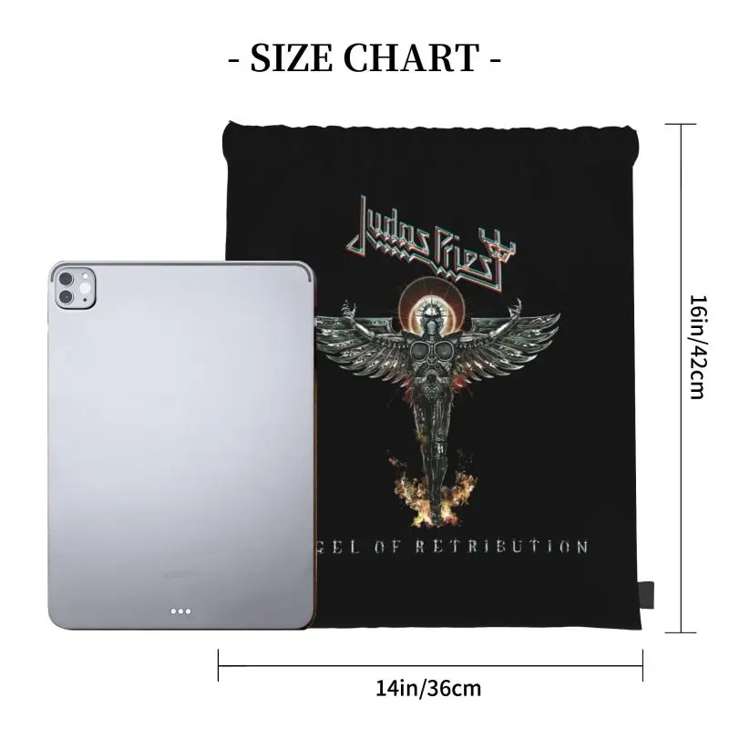 Judas Priest Angel Of Retribution Band Heavy Metal P-220 Drawstring Bags Gym Bag Creative Personalised