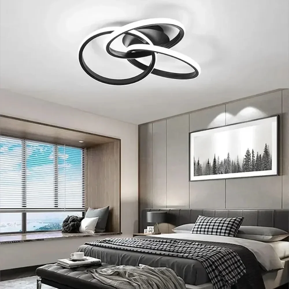 JOYINLED French Country LED Ceiling Lamp for Foyer Dining Room Living Room, Ambient Lighting Decor, 3000K/4000K/6000K Changeable