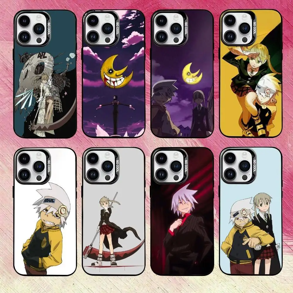 

Fantasy S-soul E-eater Phone Case For iPhone 17,16,15,14,13,12,11 Plus,Pro Max,XS,Colorful Silver Black Cover