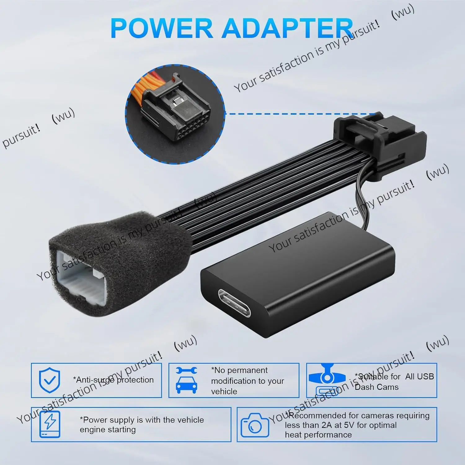 For Toyota Lexus, Tachograph Power Adapter 16 Pin FOR Tacoma Lexus Take Wire