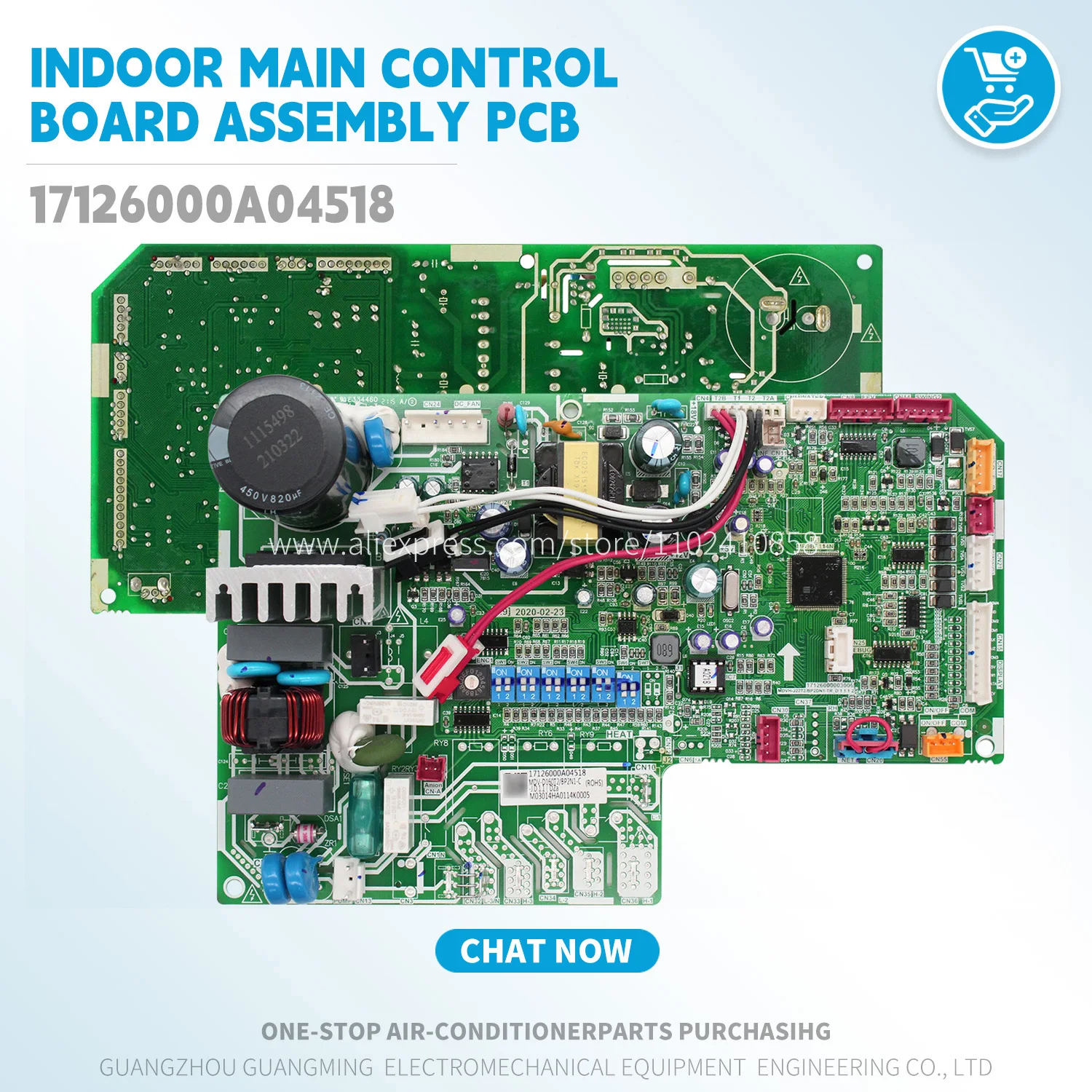 

Indoor Main Control Board Assembly pcb 17126000A04518 For Midea VRF Unit MDV-D160T2/BP2N1-C-J.D.1.1 air conditioner parts New