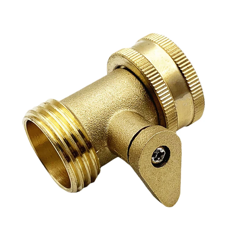 3/4 Garden Hose Shutoff Valve Brass Water Hose Faucet Connector For Garden Watering Coupler Joint Connect Repair