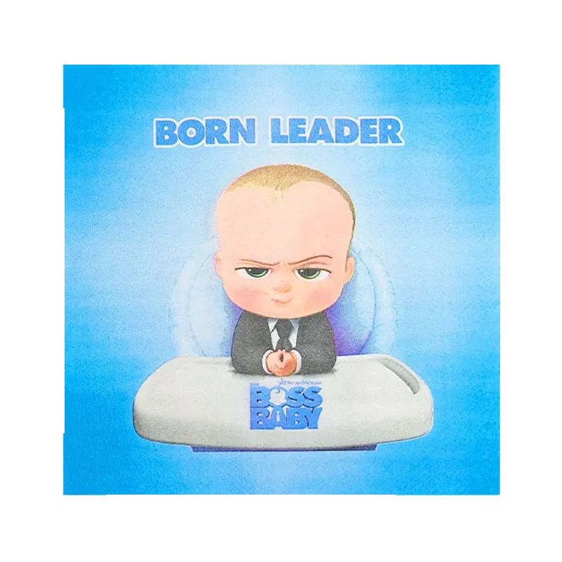 Blaues Little Executive Baby B-BOSSED Duschparty-Dekorationsset mit Einwegteller, Bechern, Servietten, Banner und Ballons für Geburtstagsfeiern – Detail 20