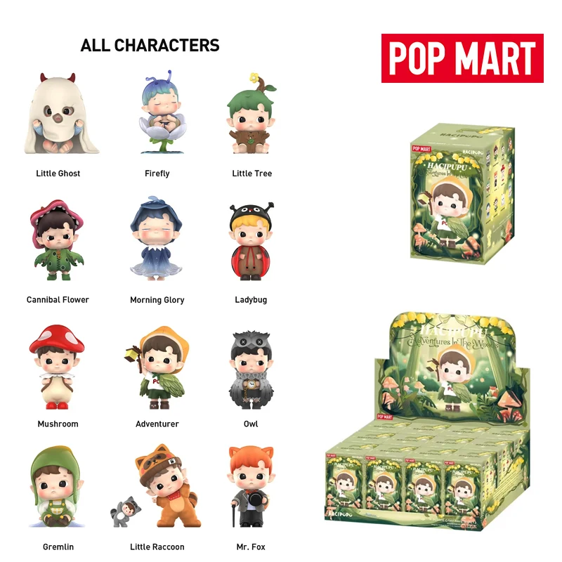 

Official Merch POPMART HAClPUPU Adventures In The Woods Series Figures Blind Box Toys Action Figure Collectible Model Dolls