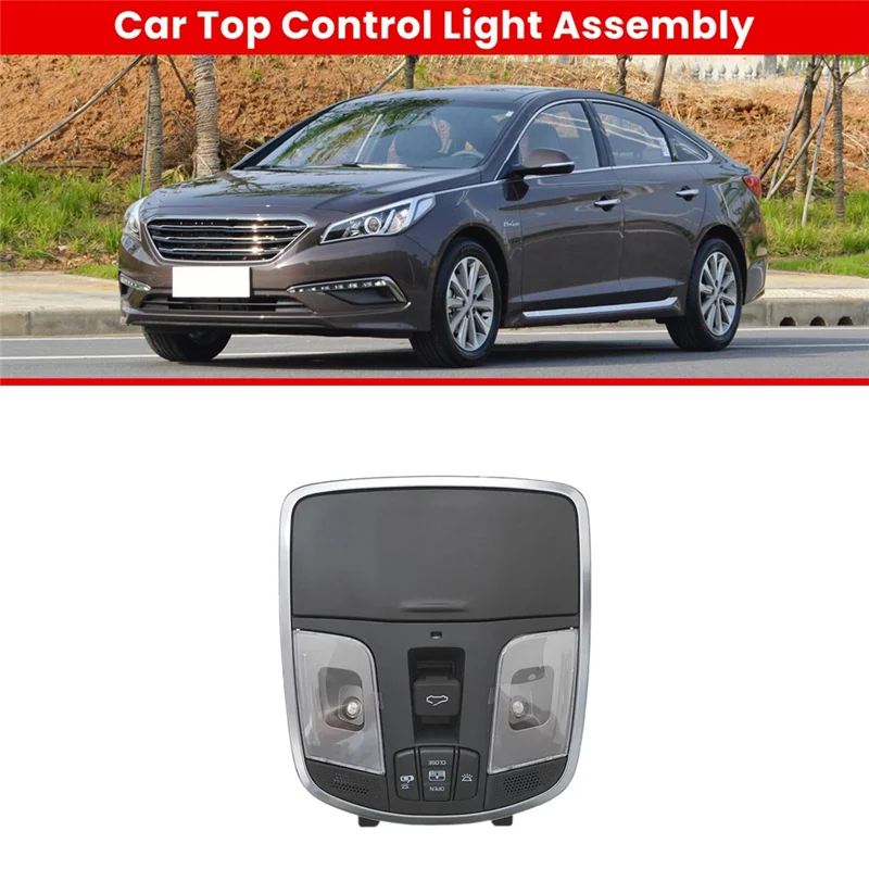 

AU28-верхний переключатель освещения и люка в сборе 92810C3000 для Hyundai Sonata LF 2015-2017 92810-C3000 черный