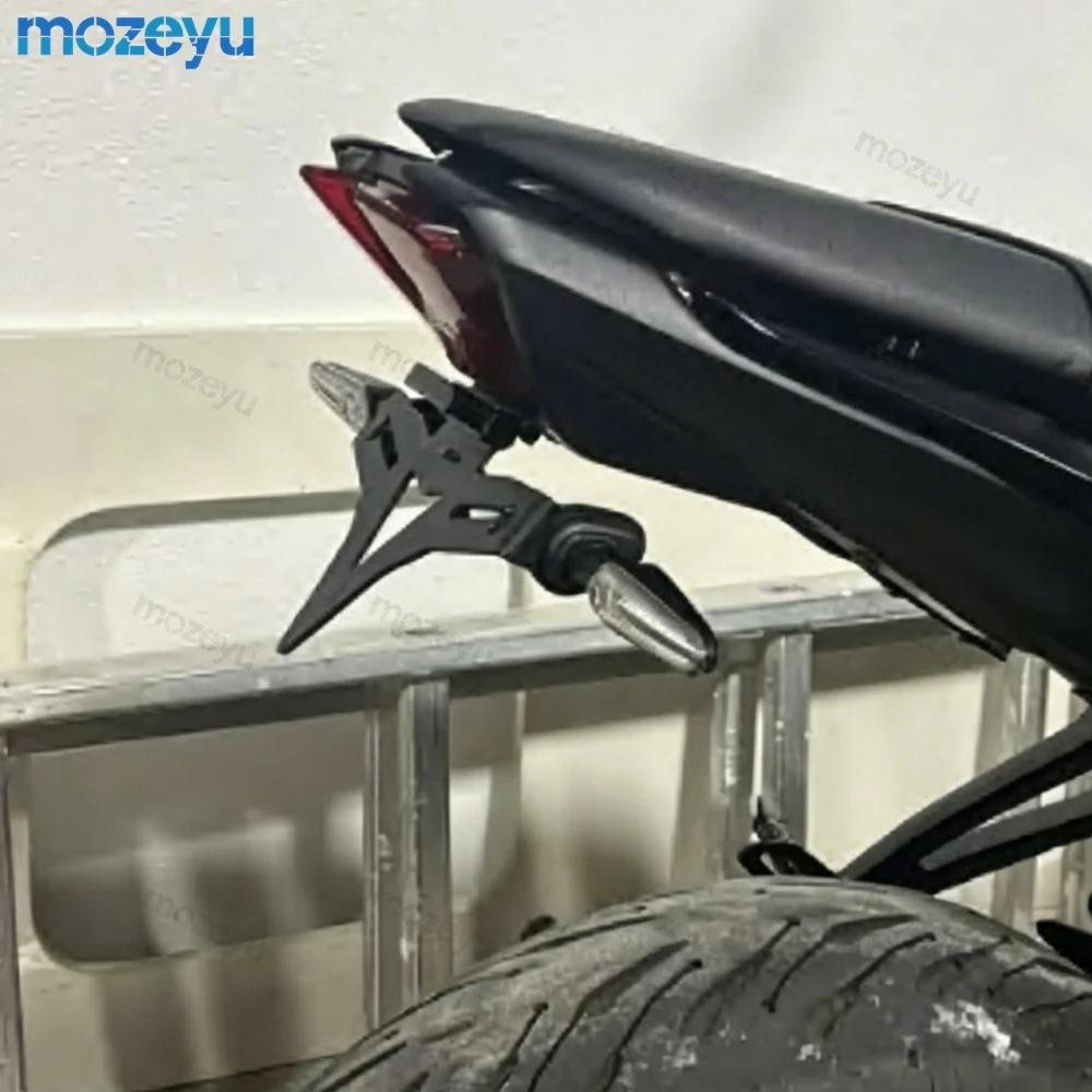 

MT-07 2024 Motorcycle License Plate Holder Rear Tail Tidy Fender Eliminator Kit Bracket For YAMAHA MT07 MT 07 FZ-07 2013-2023