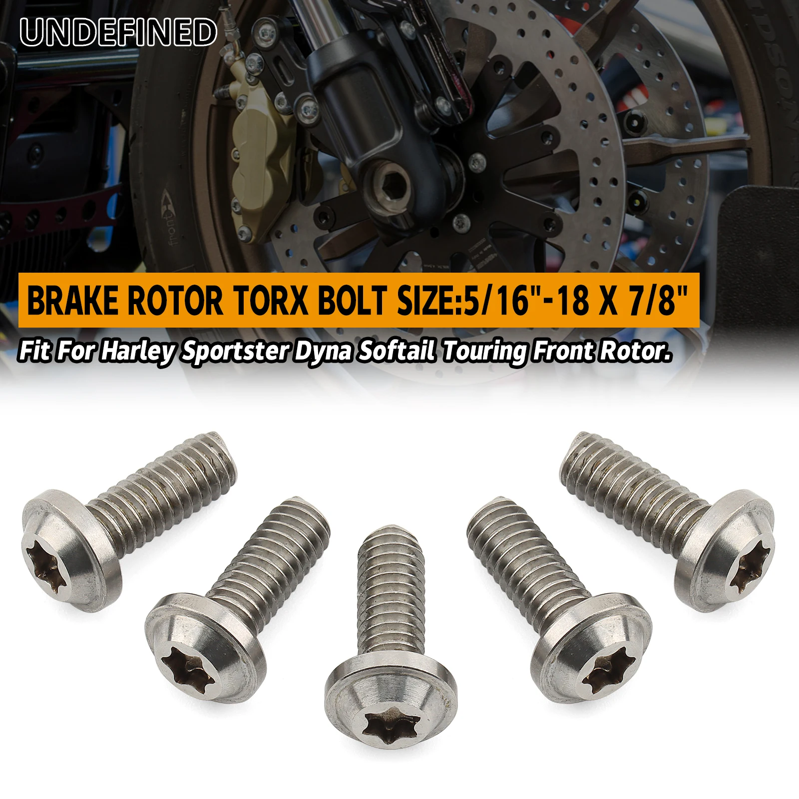 

Motorcycle 5/16-18 x 7/8" Front/Rear Disk Brake Rotor Bolts Screws 43567-92 For Harley Touring Softail Sportster Dyna Road King