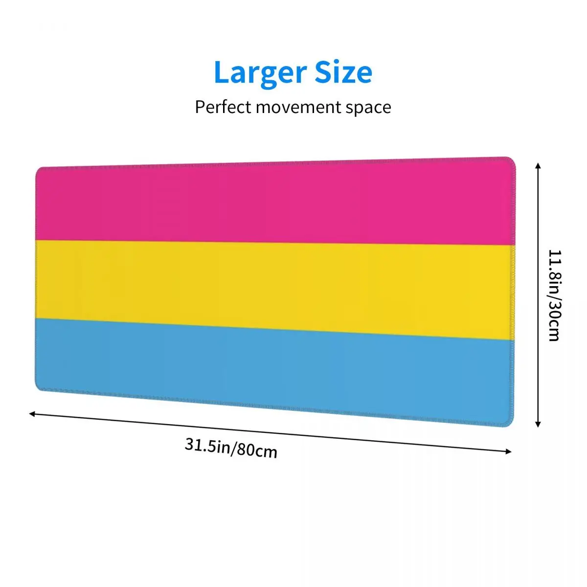 Large Mouse Pad Pansexual Pride Flag Gamer PC Laptop Mats Keyboard Carpet Computer Gaming Office Accessories Desk Mat
