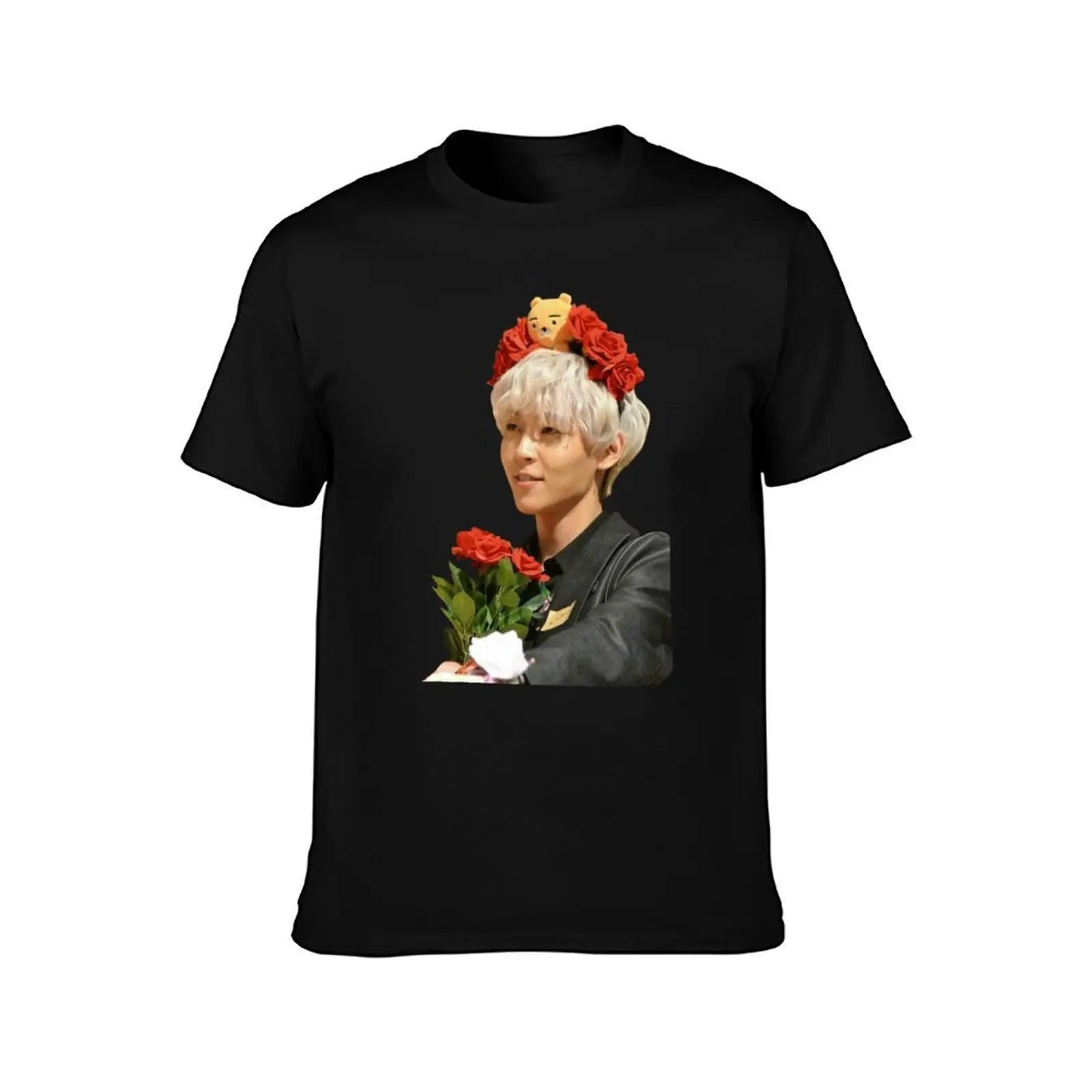 Kim Woosung cute face Sammy The Rose band kpop T-Shirt luxury t-shirt summer shirt kawaii clothes mens designer clothes