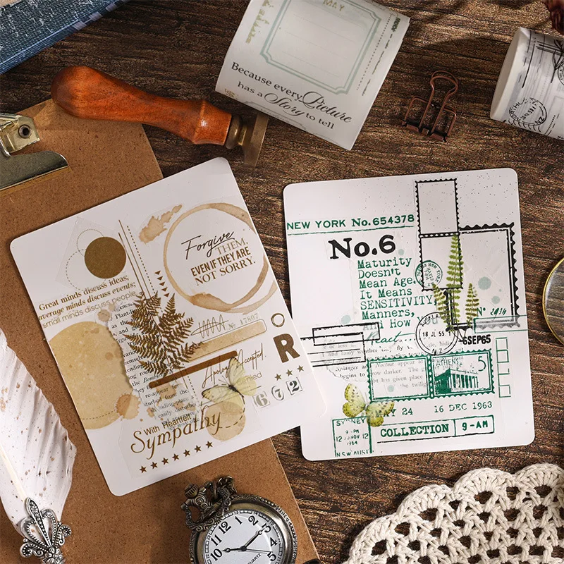 Винтажный английский журнал, рулон ленты васи-маленькие наклейки для скрапбукинга «сделай сам» для художественного украшения