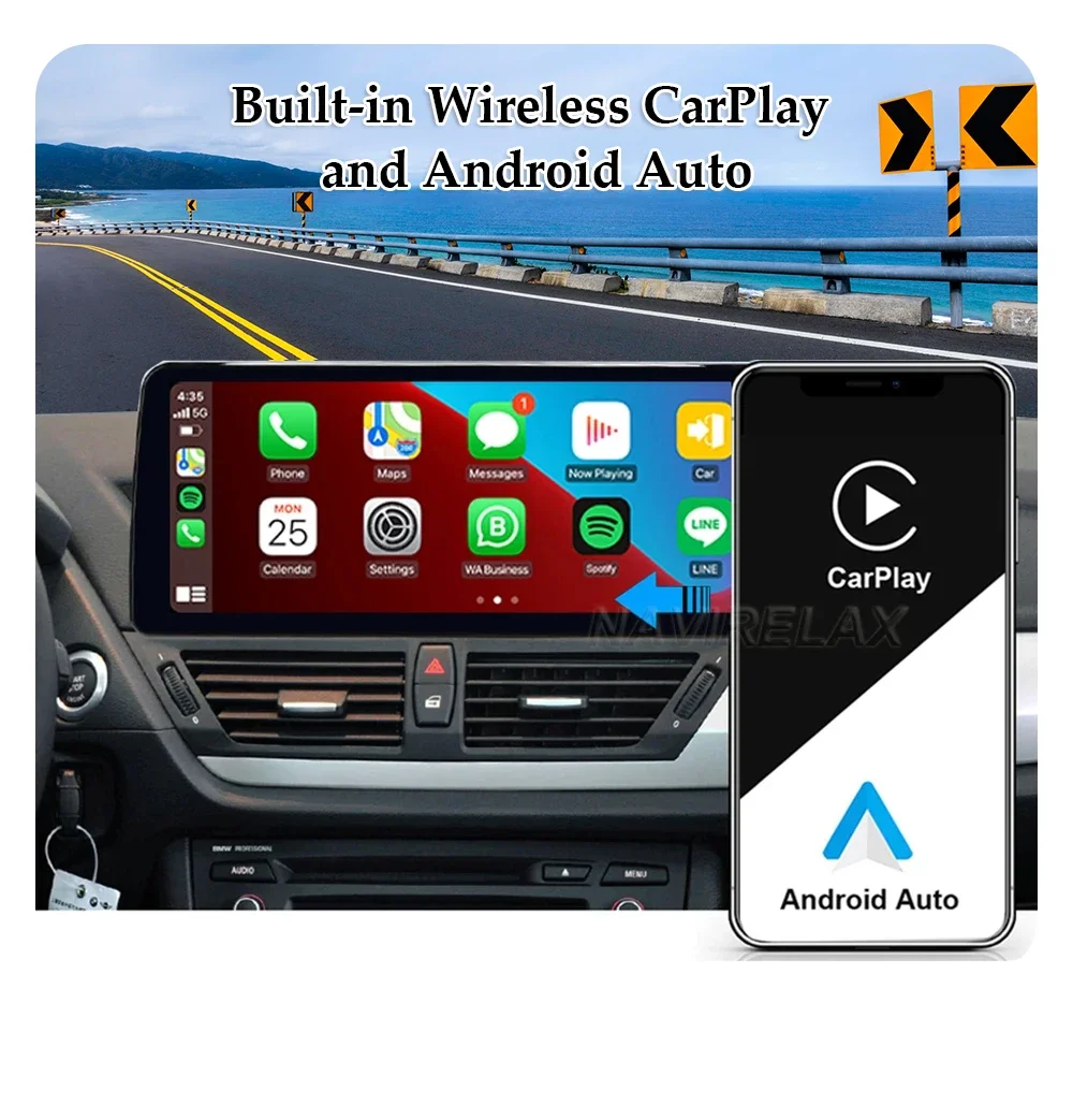 12.3 Inch Android 13 ID8 Car Player For  X5 E70 X6 E71 2007-2013 CCC CIC System Unit PC Navigation Auto Radio Multimedia QLED